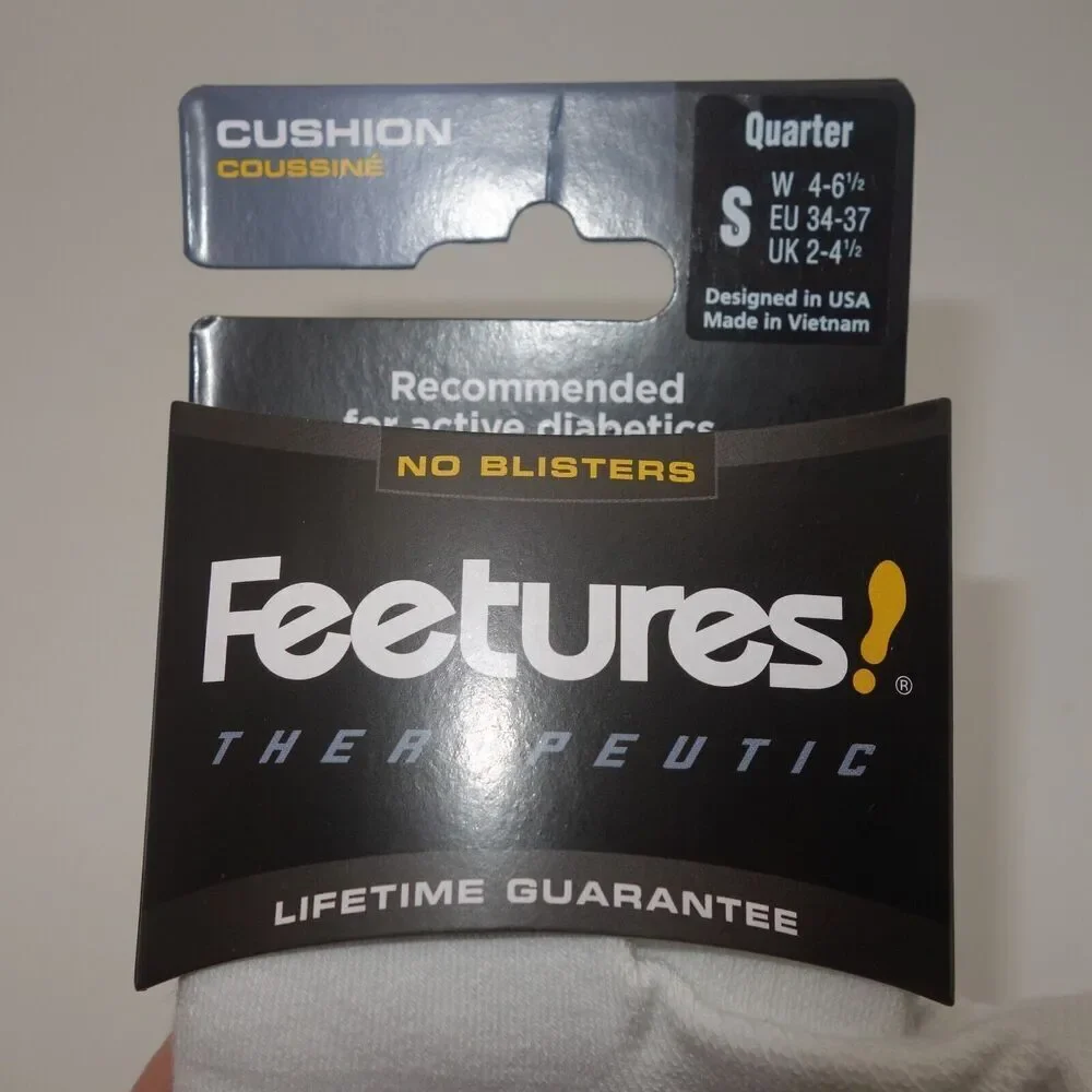 NEW Feetures Therapeutic Cushion Quarter Compression Socks Women's Small